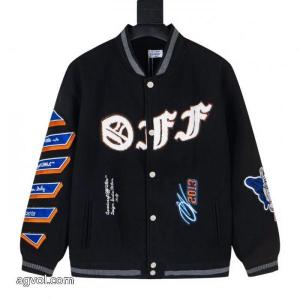 Off-Whiteオフホワイトミツバチ蝶の野球ウェアコート
