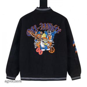 Off-Whiteオフホワイトミツバチ蝶の野球ウェアコート