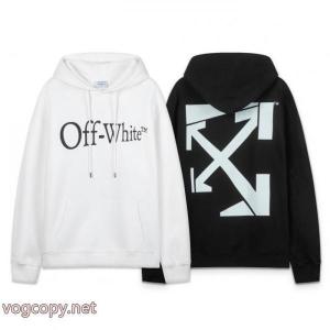 offwhite25ss新型不規則矢印460 gゆったり版フードパーカー