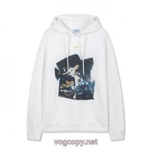 off white 25 ss新型フィギュア460 gゆったり版キャップ付きパーカー