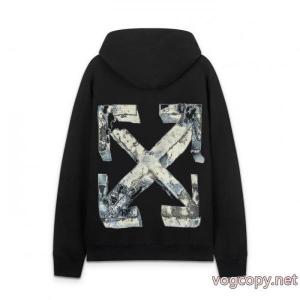 offwhite25ss新型矢印460グラム連帽パーカー