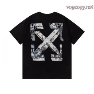 偽 ブランド新作追加! 2026限定 男女兼用に人気 清涼感あるカジュアル半袖TシャツOff-White
