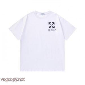 偽物 通販 人気の商品 大人フェミニン 高級感ある半袖TシャツOff-White