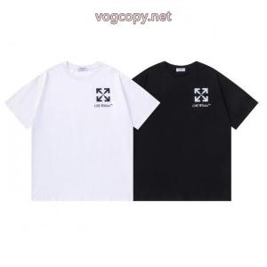 偽物 通販 人気の商品 大人フェミニン 高級感ある半袖TシャツOff-White