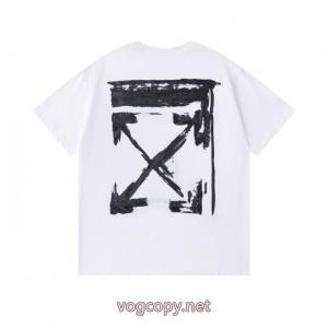 ブランド コピー 品季節を問わず活躍し 品質保証最新作 格好良い人気定番Off-White半袖Tシャツ