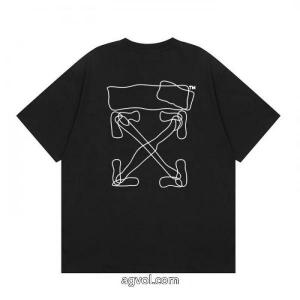 ブランド 通販 激安限定人気セール アイドル着用 大評判のデザインOff-White半袖Tシャツ