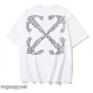 ブランド コピー 品2026新款 少量入荷☆限定モデル 気分が上がる憧れブランド半袖Tシャツオフホワイト