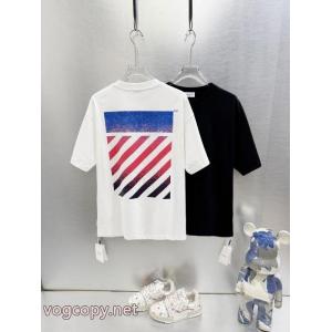 SS26オシャレ お買得 希少性の高い通販 ブランド半袖Tシャツオフホワイト