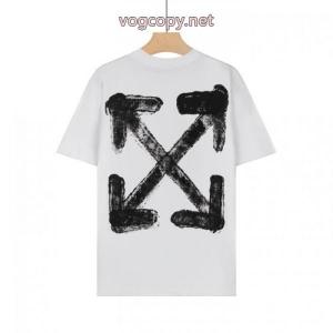ブランド 通販店半袖TシャツOff-Whiteデザイン性に優れた 著名人愛用 上品オトナ感