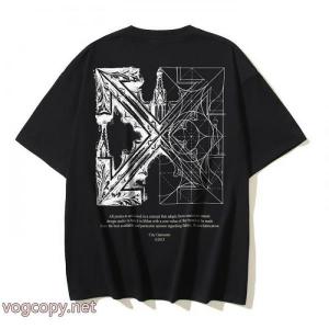 Off-White完璧なシルエット 最終価格 抜け感のある夏着物偽 ブランド 通販半袖Tシャツ