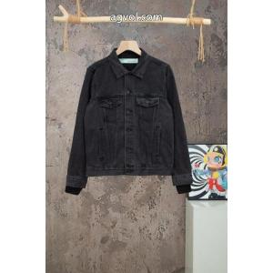 Off-White FW夢幻撥墨OW独占強力水洗い独占限定シリーズデニムジャケット