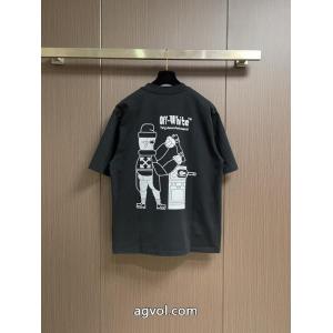 ギフト用最適 素材感に注目 大人気モデル半袖TシャツOff-White偽 ブランド 通販