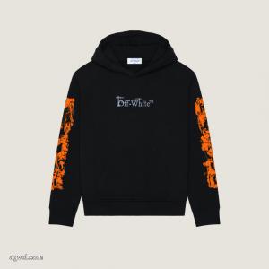 Off-White/2026限定アーティストスケッチ落書きロゴキャップパーカー