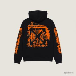 Off-White/2026限定アーティストスケッチ落書きロゴキャップパーカー