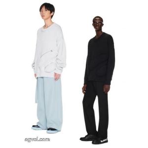 OFF-white立体バッグタイプクルーネックセーター男女同型