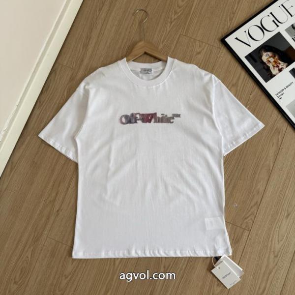 ブランド 偽物 激安 通販快適な着心地限定版プリント半袖Tシャツオフホワイト 6 