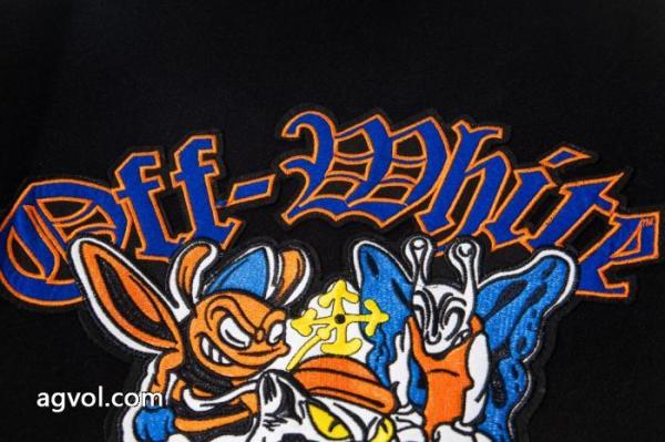 Off-Whiteオフホワイトミツバチ蝶の野球ウェアコート 5