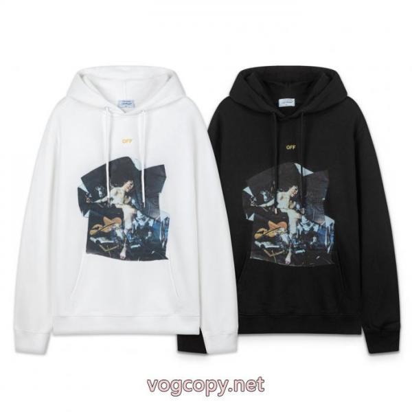 off white 25 ss新型フィギュア460 gゆったり版キャップ付きパーカー 5