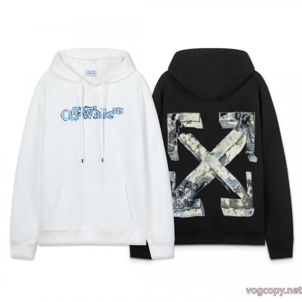 offwhite25ss新型矢印460グラム連帽パーカー 0 