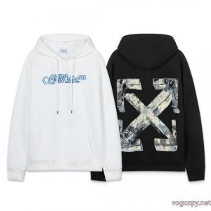 offwhite25ss新型矢印460グラム連帽パーカー