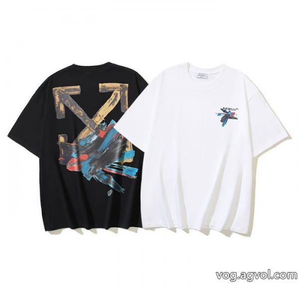 2025SS秋冬　人気モデル 限定価格 爽やかマルチ半袖TシャツOff-White偽物 ブランド 0 