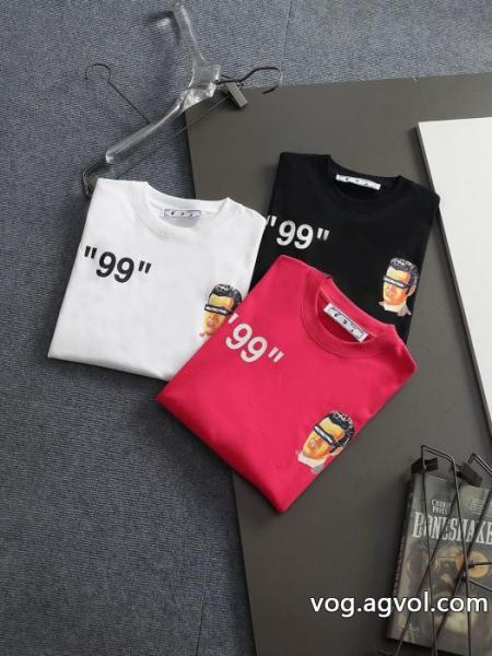 偽 ブランド 販売Off-Whiteコレは買い！最安値 超限定VIPセール 爽快感が絶妙にマッチ半袖Tシャツ 0 