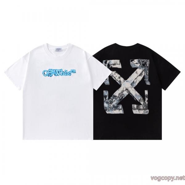 偽 ブランド新作追加! 2026限定 男女兼用に人気 清涼感あるカジュアル半袖TシャツOff-White 0