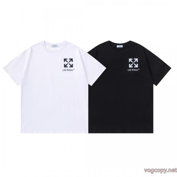 偽物 通販 人気の商品 大人フェミニン 高級感ある半袖TシャツOff-White 0