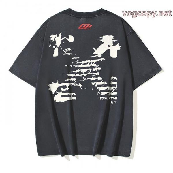 ブランド スニーカー 激安オフホワイト半袖Tシャツレビュー高い 新作入荷品質保証 人気話題 4