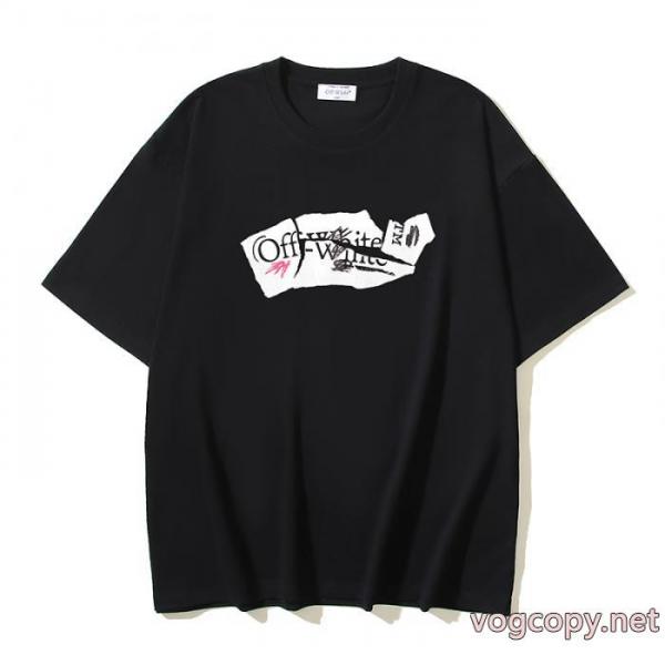 海外限定 品質保証安い 2026秋冬新作オフホワイト偽 ブランド半袖Tシャツ 5