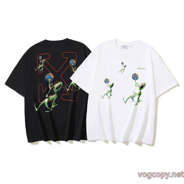 Off-White緊急大幅値下げ! 最新作入荷 高級感のあるデザイン半袖Tシャツ偽物 通販 0