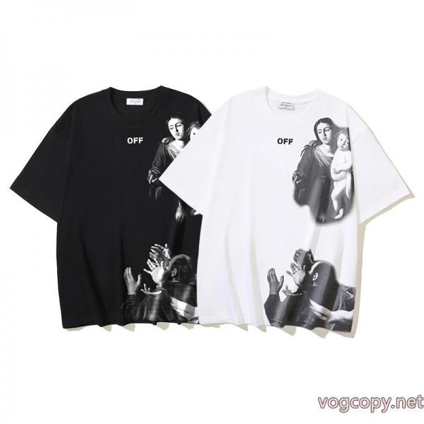 オフホワイト半袖TシャツTOPセラー賞 日本限定素材 超人気新作登場ブランド スニーカー 激安 0 