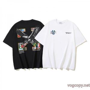 半袖TシャツOff-White目玉商品  快適な履き心地 秋服コーデ2026年版ブランド スニーカー 激安