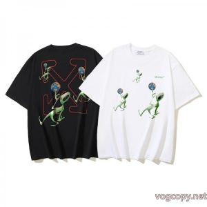 Off-White緊急大幅値下げ！ 最新作入荷 高級感のあるデザイン半袖Tシャツ偽物 通販