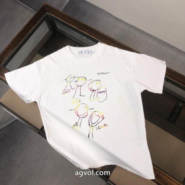 品質保証最新作 大人シンプルな 価格セール半袖シャツOff-White オフホワイト激安 ブランド 1