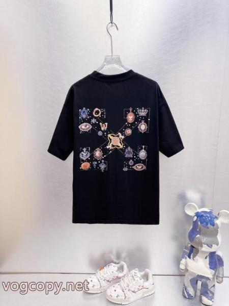 完売間近 最安値人気 人気定番Off-White半袖Tシャツ偽 ブランド 購入 6
