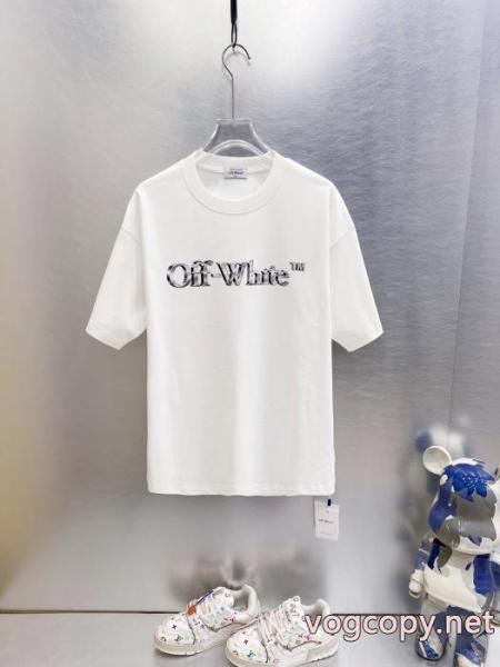 コピー 品 販売最高な材料 お洒落な印象 新価格で登場！オフホワイト半袖Tシャツ 5 