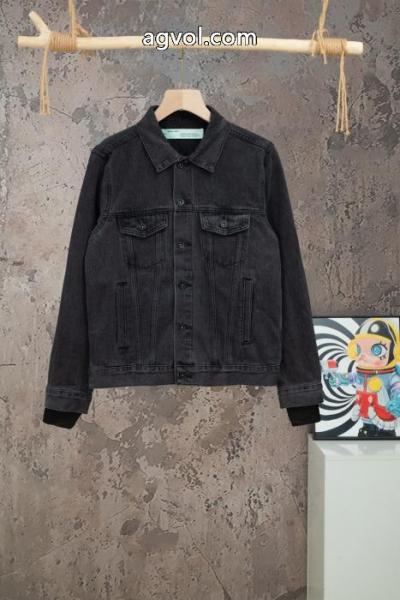 Off-White FW夢幻撥墨OW独占強力水洗い独占限定シリーズデニムジャケット 4