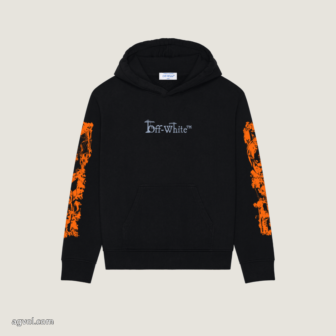 Off-White/2026限定アーティストスケッチ落書きロゴキャップパーカー 2