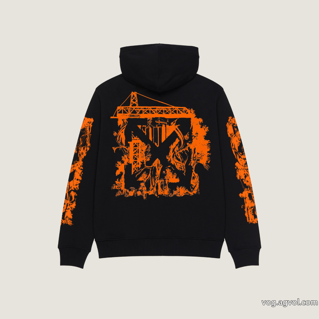 Off-White/2026限定アーティストスケッチ落書きロゴキャップパーカー 0