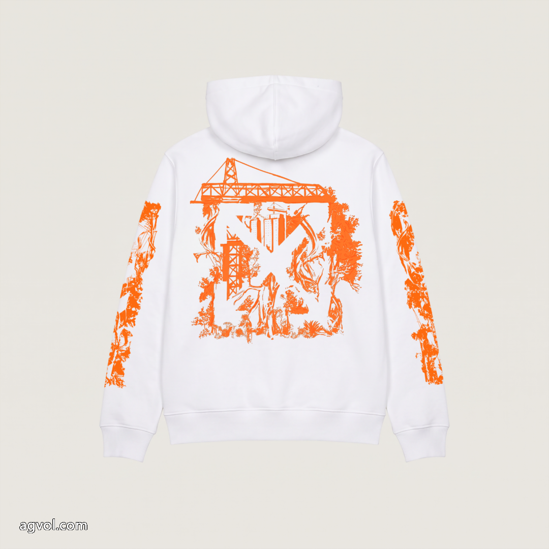Off-White/2026限定アーティストスケッチ落書きロゴキャップパーカー 1