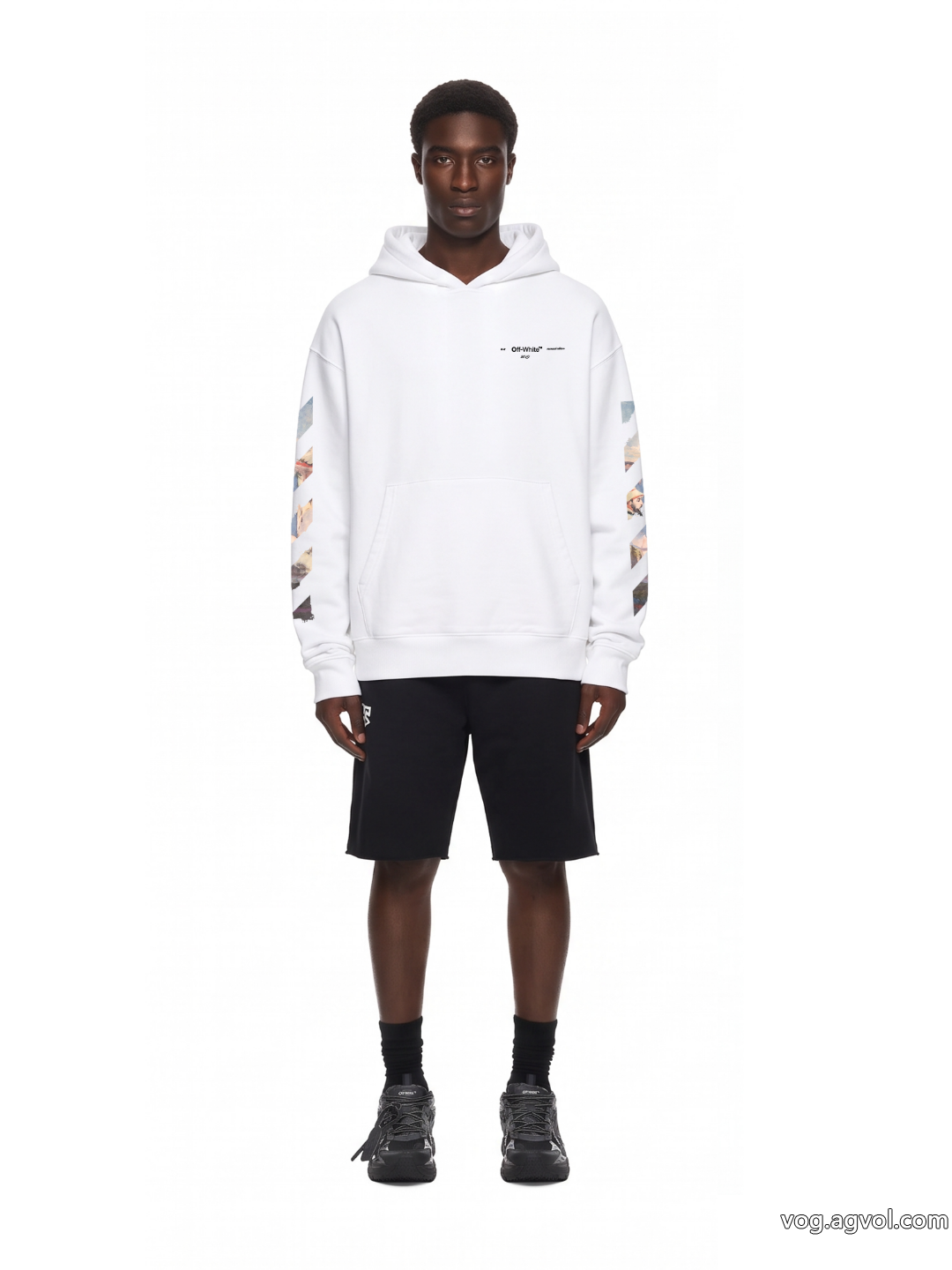 Off-White/2026限定フィギュア油絵ロゴキャップパーカー 0 