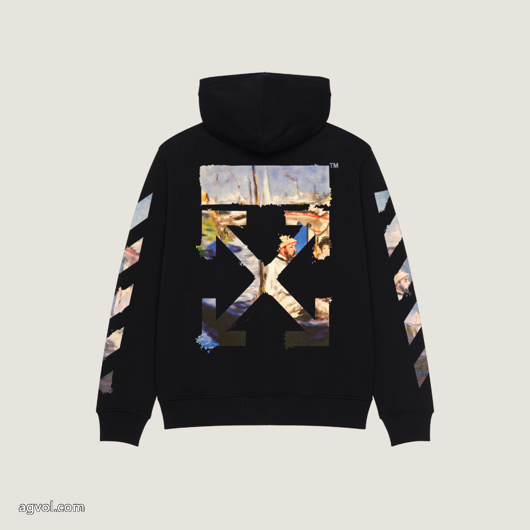Off-White/2026限定フィギュア油絵ロゴキャップパーカー 5 